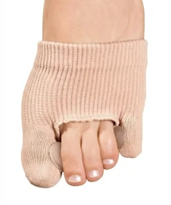 Auduma Valgus Pro korektors lielajam kājas pirkstam ar gēla sadalītāju un aizsargājošu spilventiņu.